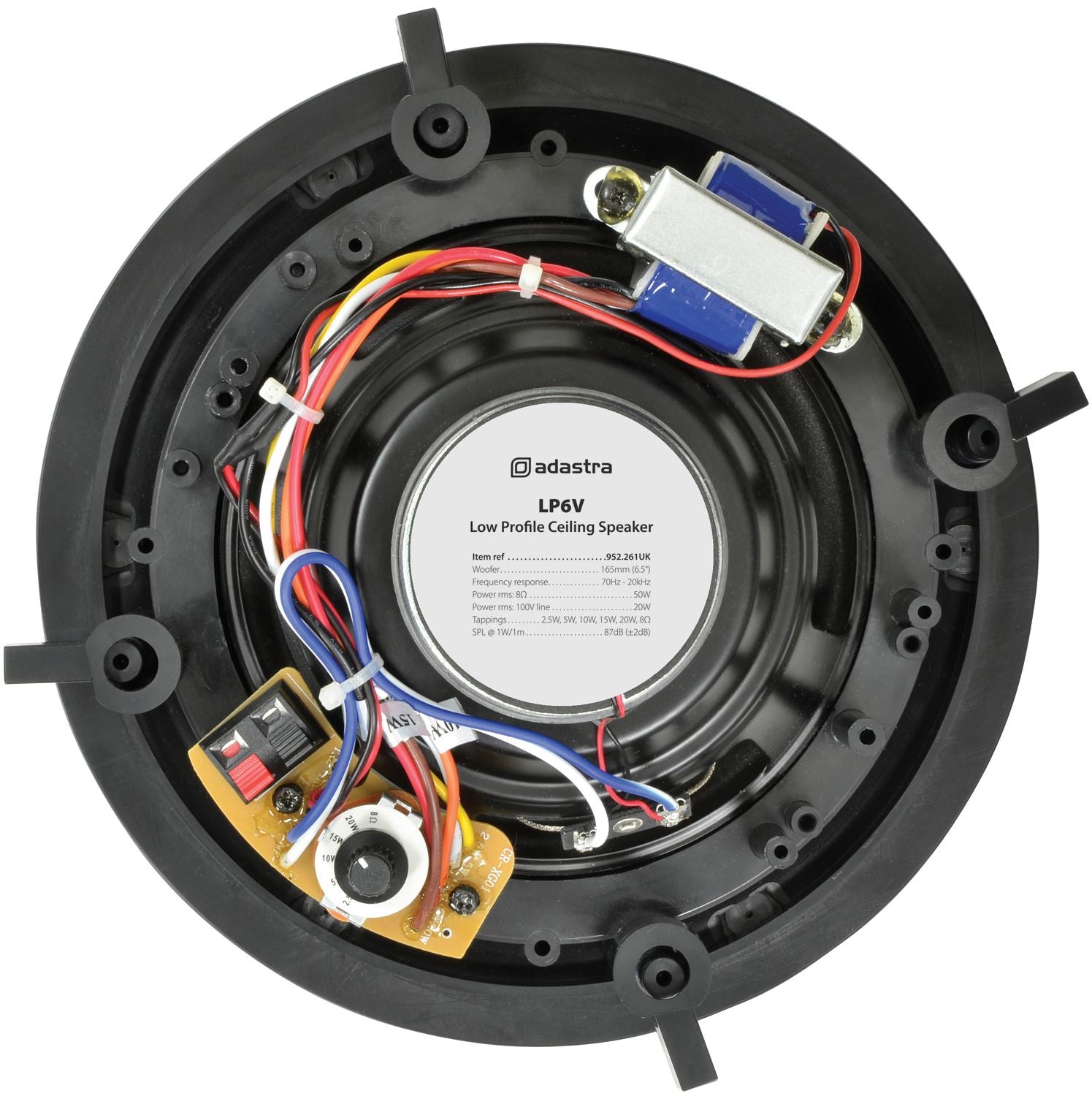 Adastra LP6V 6.5" 2 Way Low Profile Ceiling Speaker 100V Line