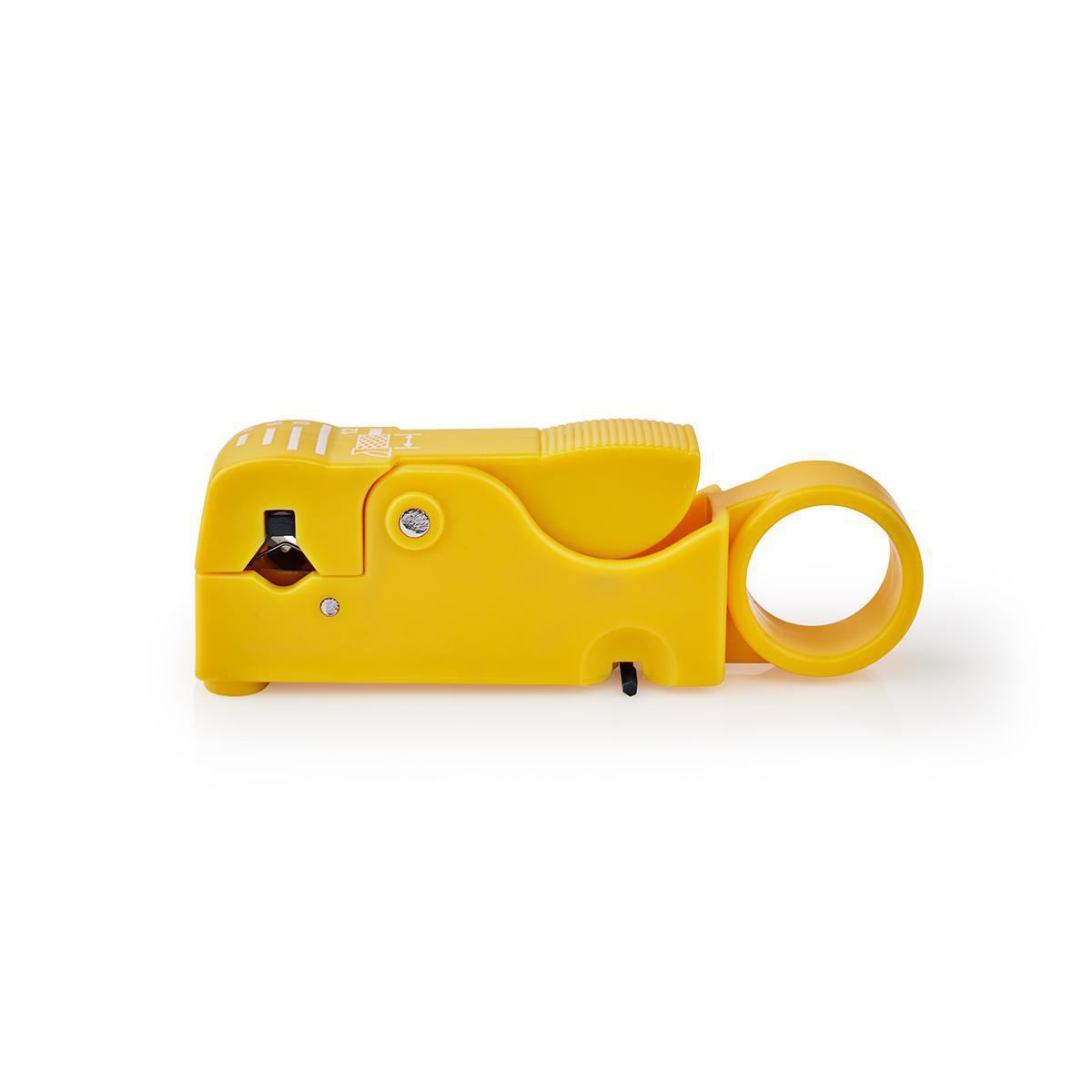 Rotary Coaxial Coax Round or Flat Cable Cutter Stripper Tool for RG58 RG59 RG62 RG7 Lead Wire Insulation