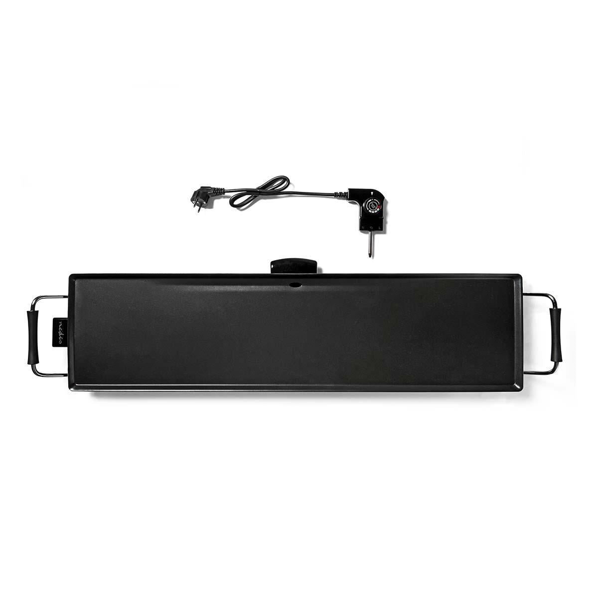 Electric Non Stick Teppanyaki Table Top Grill Griddle Plate BBQ with Drip Tray - 90cm x 23cm