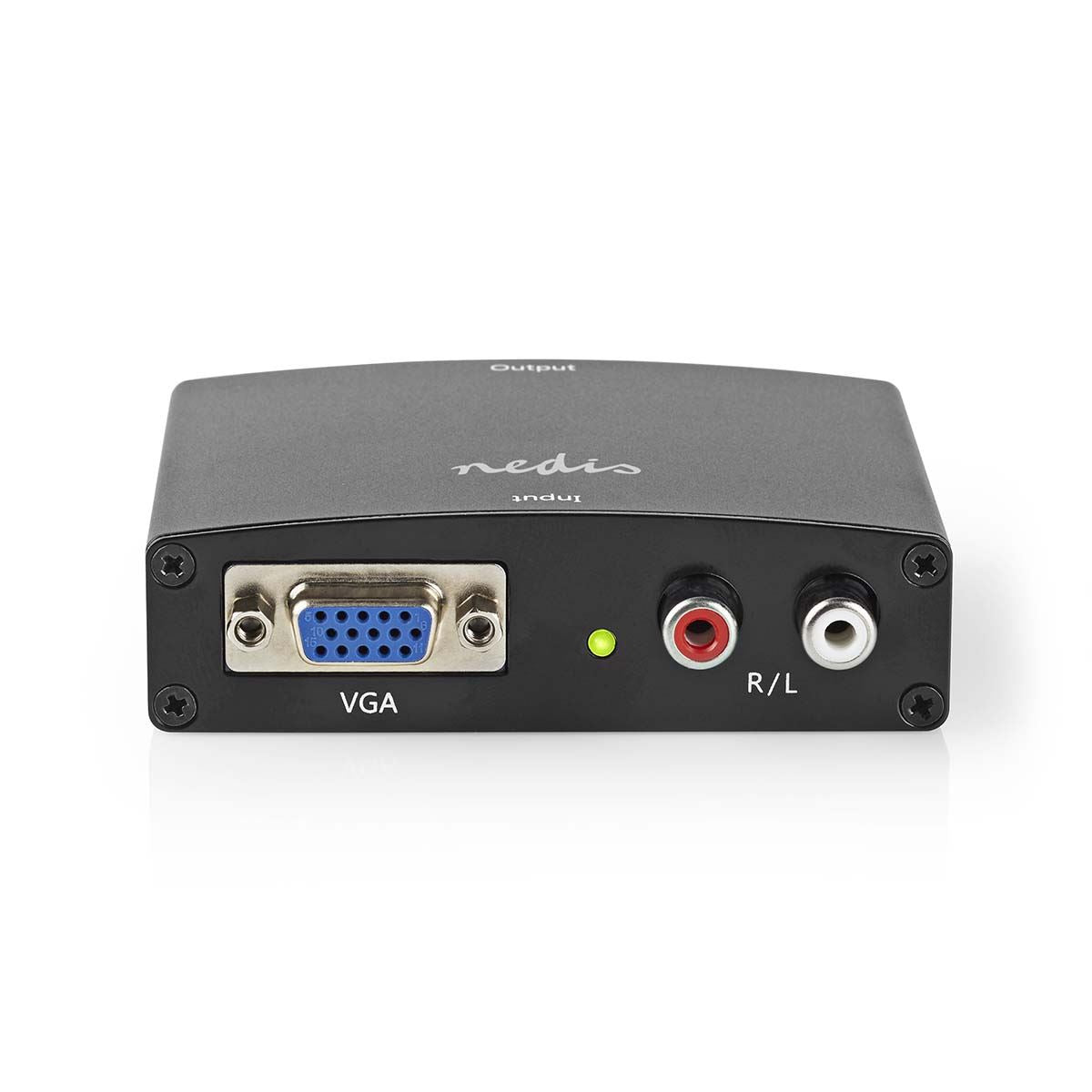 Nedis HDMI™ Converter | VGA Female / 2x RCA Male | HDMI™ Output | 1-way | 1080p | 1.65 Gbps | Aluminium | Anthracite