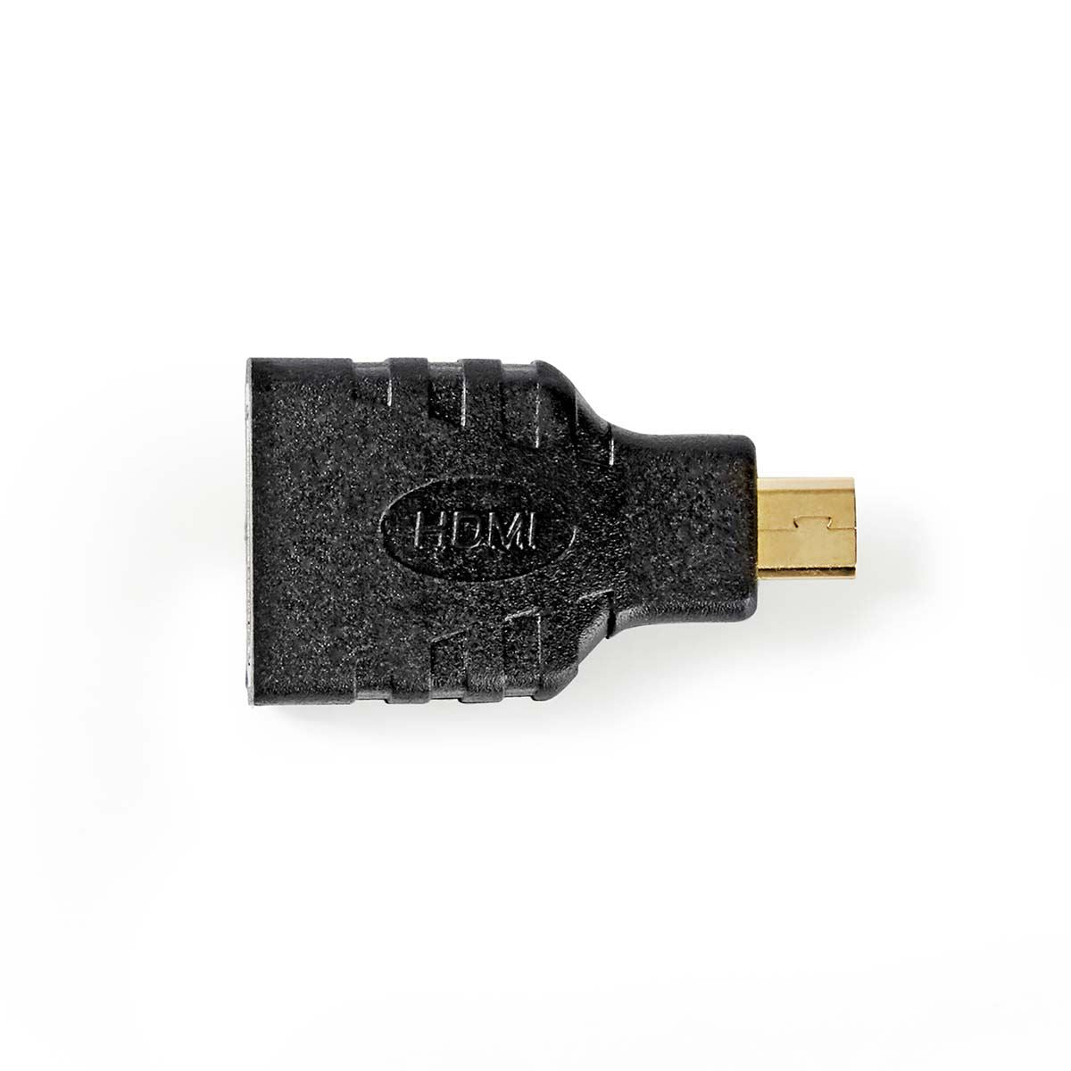 Nedis HDMI™ Adapter | HDMI™ Micro Connector | HDMI™ Output | Gold Plated | Straight | ABS | Black | 1 pcs | Box