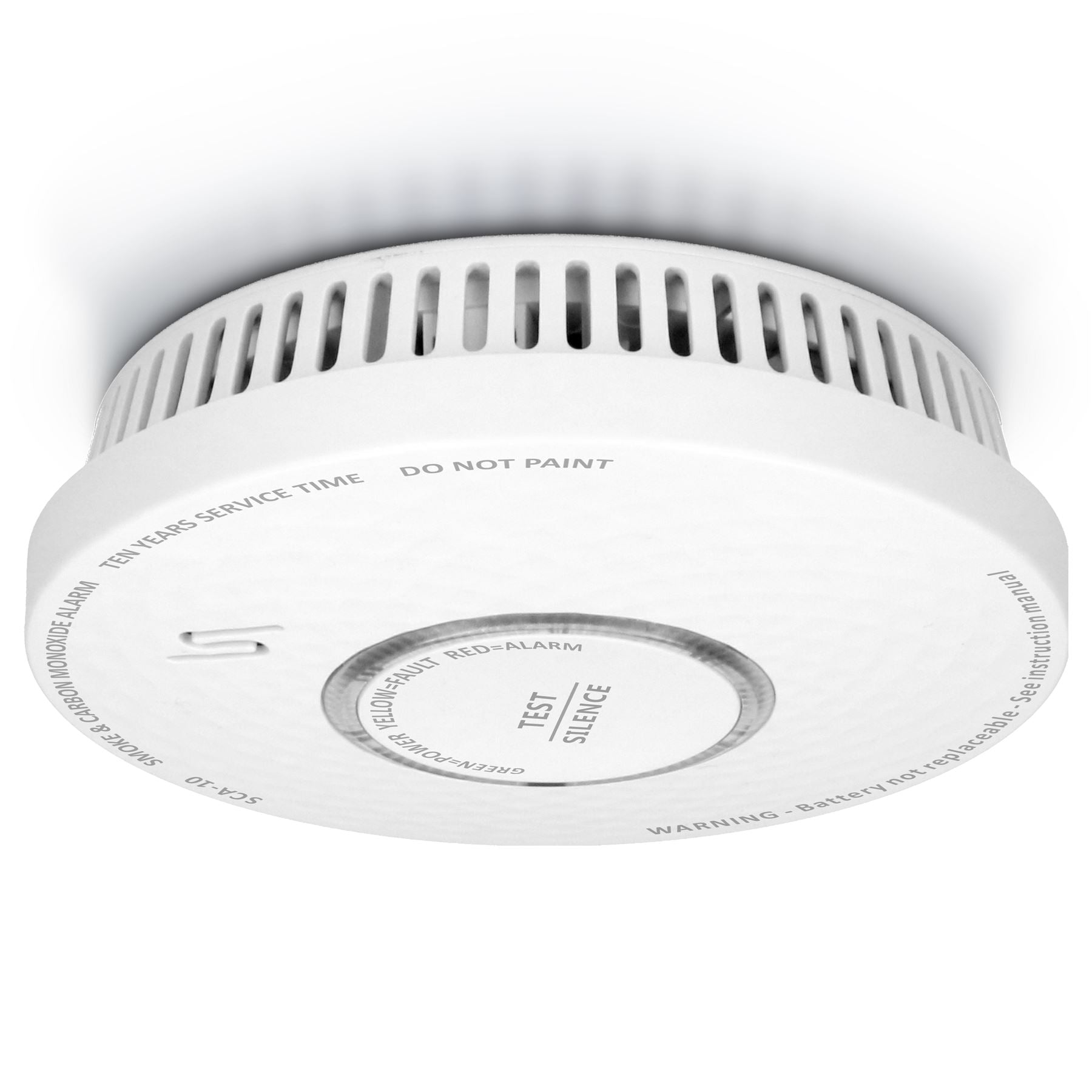 Alecto SDX10 | Smoke and Carbon Monoxide Alarm | Battery Powered | Sensor life cycle: 10 year | EN 50291 | Android™ / IOS | With test button | 85 dB | White