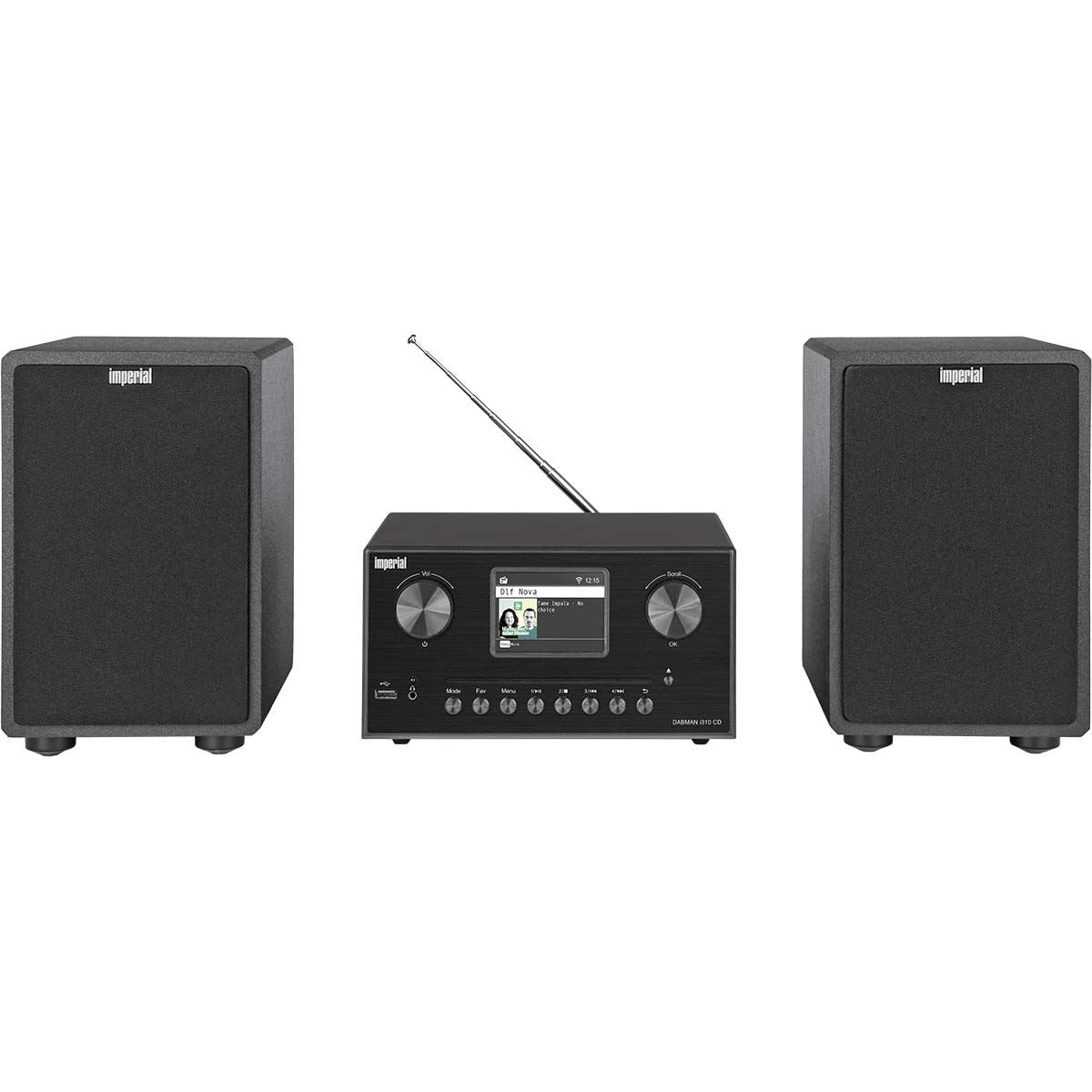 Imperial DABMAN i310 CD Hybrid micro Hi-fi System DAB+ / FM / Internet / Bluetooth Black