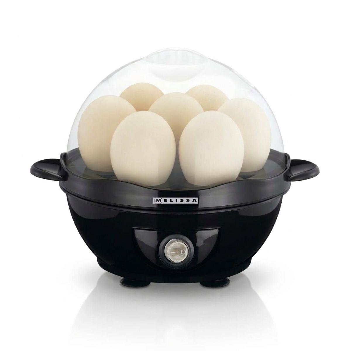 MELISSA Electric Egg Boiler Steamer for Eggs 360W Automatic Egg Boiler Electronic Omelette Maker Poacher for 7 Soft, Medium & Hard Boiled Eggs
