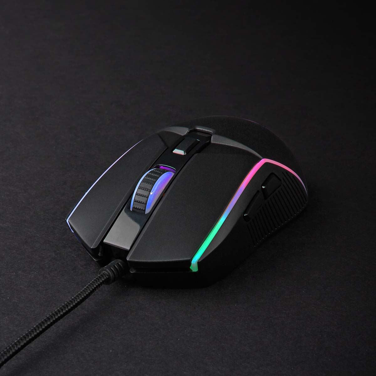 Nedis Gaming Mouse | Wired | 800 / 1200 / 2400 / 3200 / 4800 / 7200 dpi | Adjustable DPI | Number of buttons: 6 | Right-Handed | 1.50 m | LED