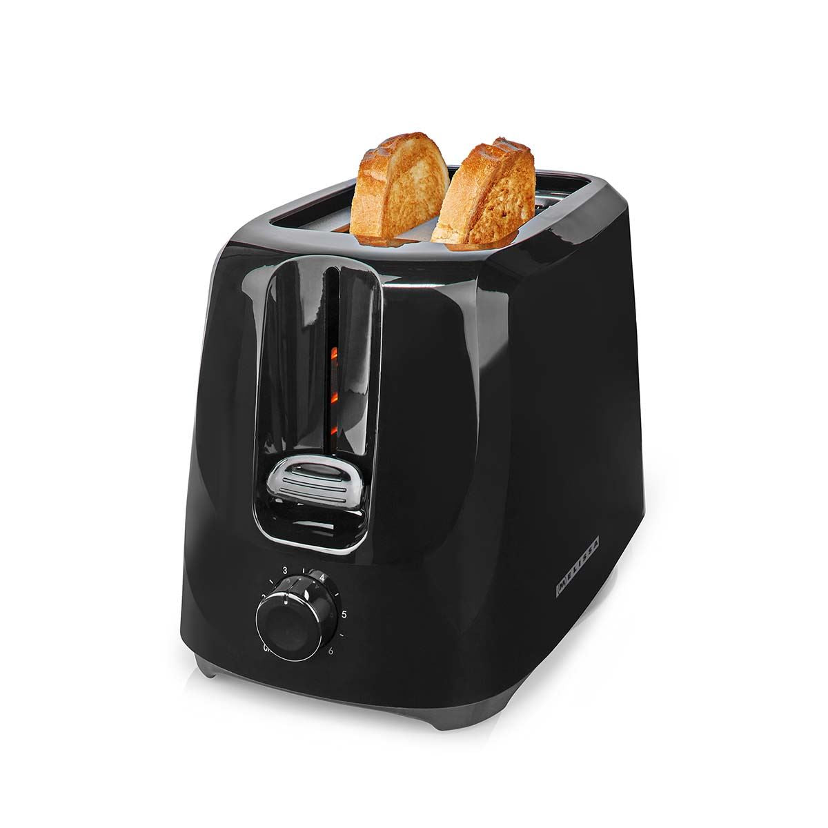 MELISSA Compact 2 Slice Toaster with Adjustable Browning Control, 6 Toasting Levels, and Removable Crumb Tray, 700W