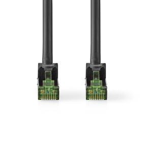 Nedis CAT7 Network Cable | S/FTP | RJ45 Male | RJ45 Male | 10.0 m | Snagless | Round | LSZH | Black | Envelope