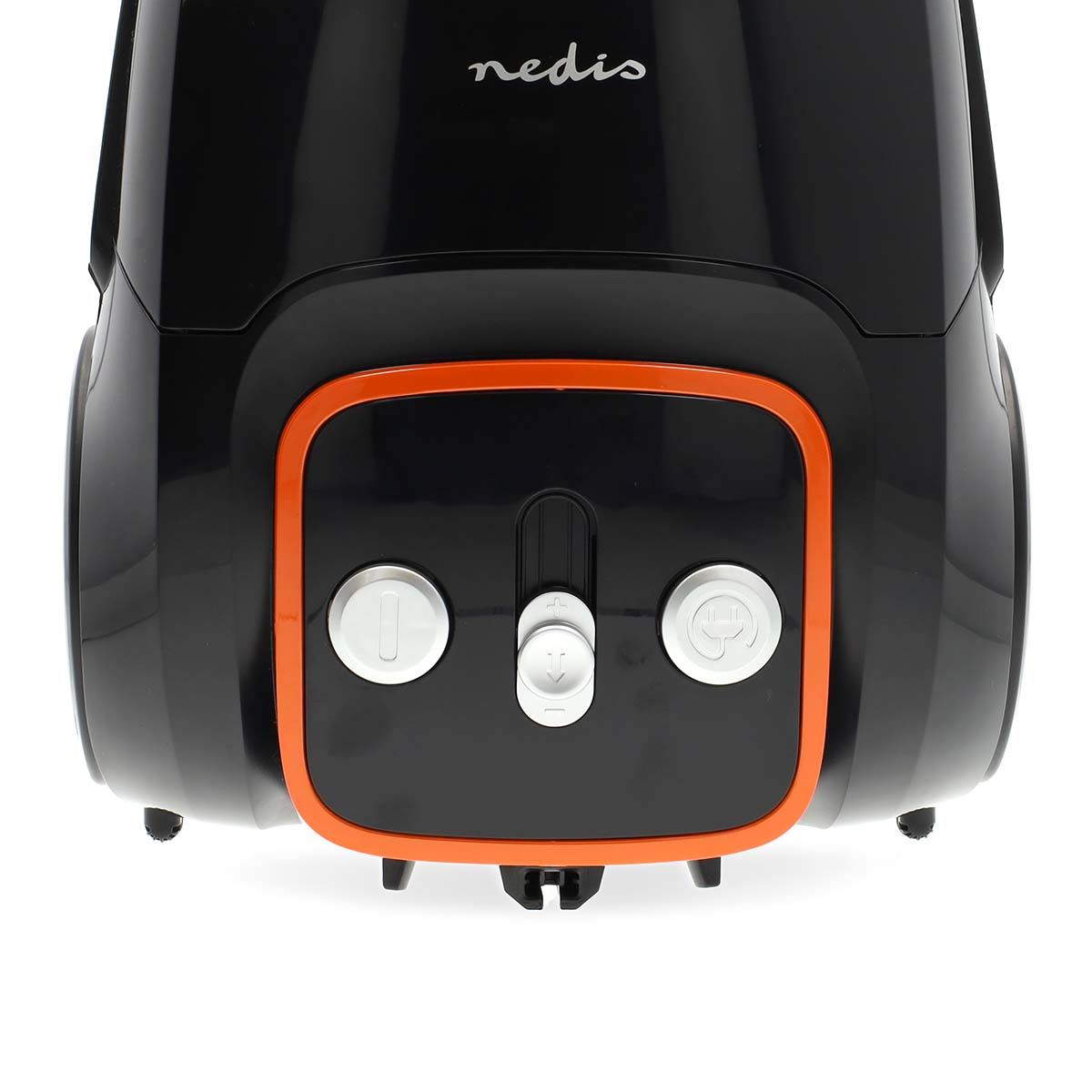 Nedis Vacuum Cleaner | With Bag | 700 W | Dust capacity: 3.0 l | Combi Brush | Action radius: 9.00 m | Vacuum cleaner suction control | Hepa 13 | Anthracite / Black / Orange