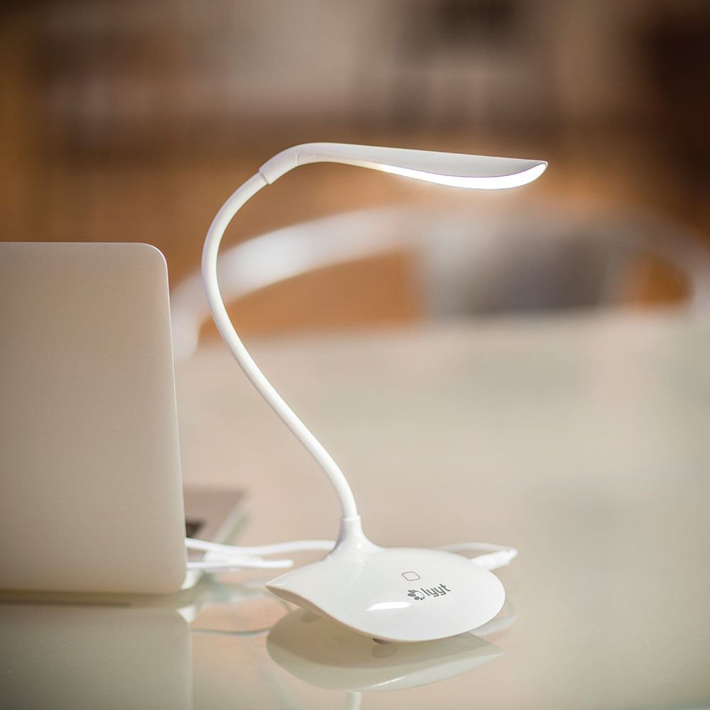 Dimmable Touch Sensor USB LED Desk Table Night Bedside Reading Lamp Light