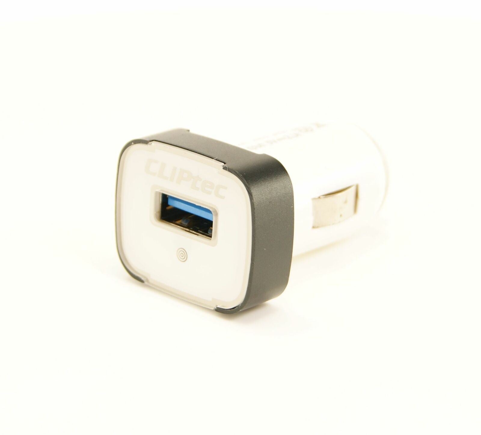 CLiPtec USB 5V 1A Single In-Car Charger Ideal for Older Devices - White