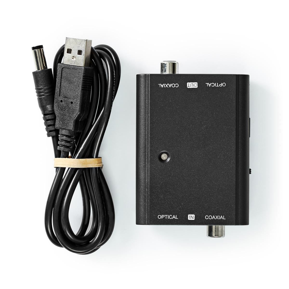 Nedis Digital Audio Converter | 2-way | Connection input: 1x S/PDIF (RCA) Female / 1x TosLink Female to Connection output: 1x S/PDIF (RCA) Female / 1x TosLink Female | Manual | Black