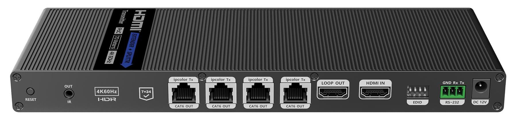 HDMI Distributor 4 Port HDMI Splitter 1x4 4K 60Hz HDMI Video Splitter 1 In 4 out