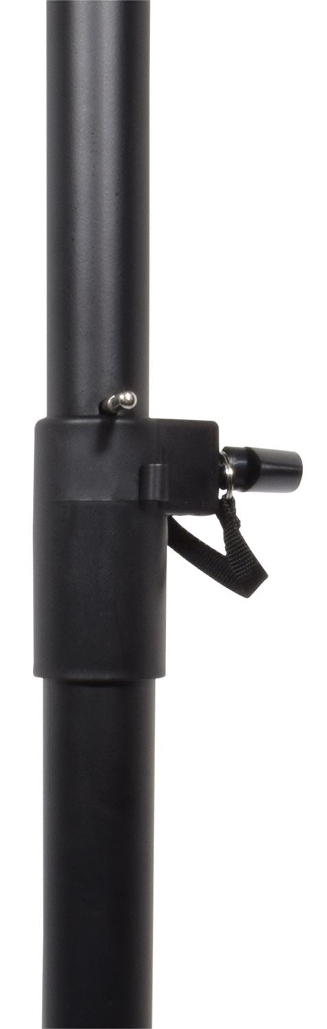 QTX Square Base Heavy Duty 35mm Speaker Stand with Adjustable Height 104-182cm Black