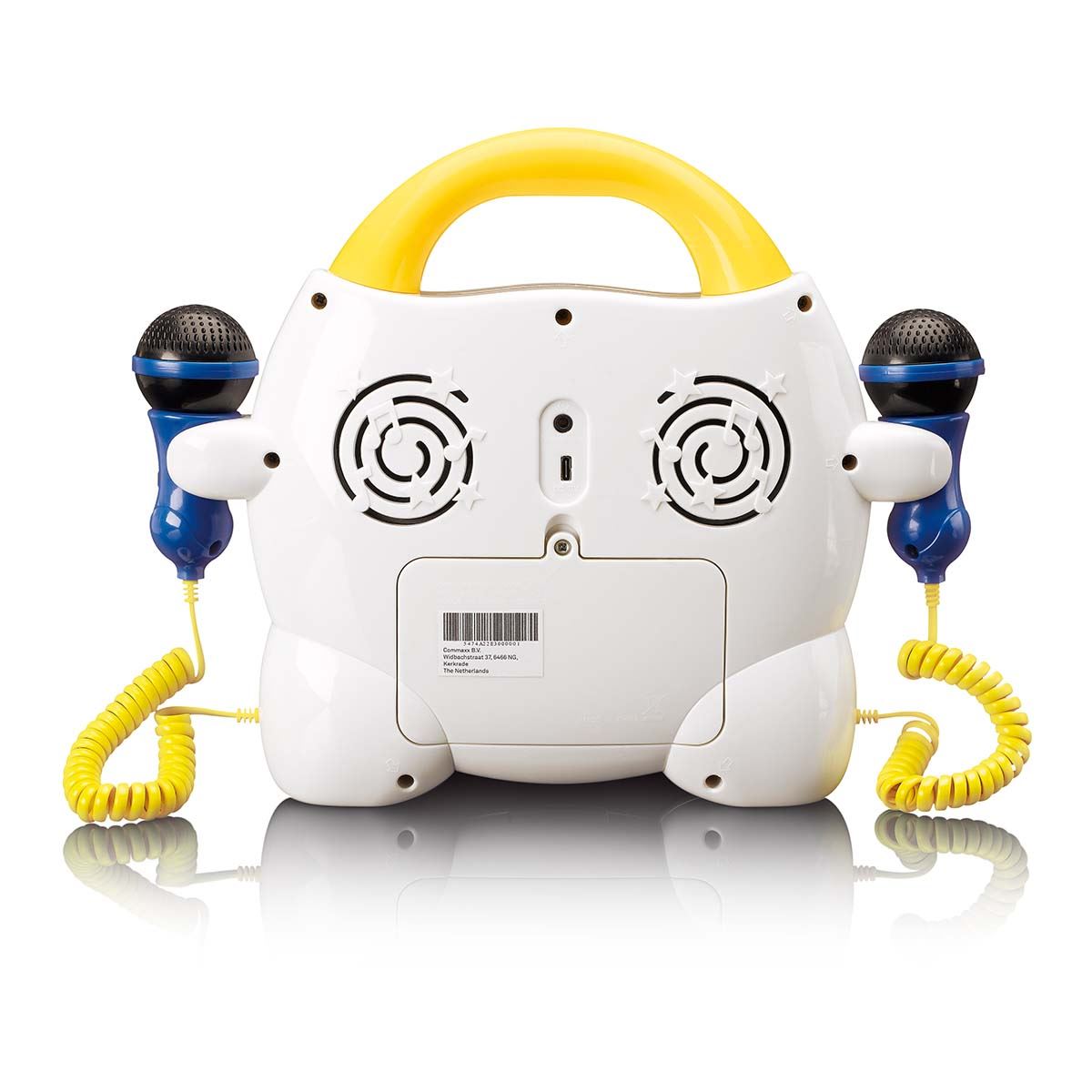 Lenco Kids Fun Singalone Portable Karaoke Machine with Built-in Bluetooth Speaker with CD Player | with 2 Microphones