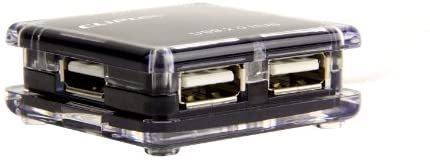 CLiPtec 4 Port USB 2.0 Hub - Black