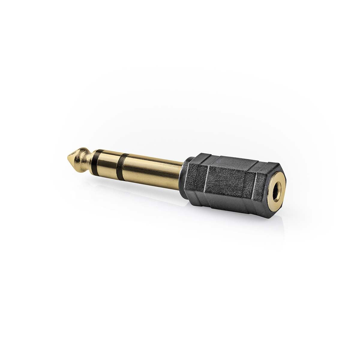 Nedis Stereo Audio Adapter | 6.35 mm Male | 3.5 mm Female | Gold Plated | Straight | ABS | Anthracite | 1 pcs | Box