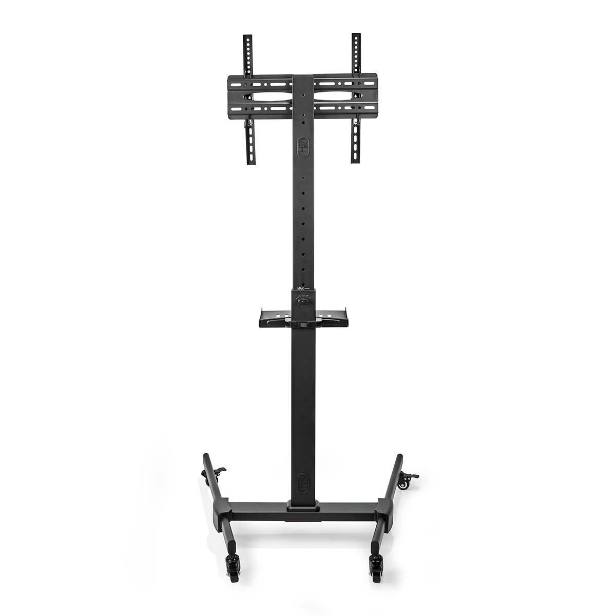 Nedis TV Floor Stand | 32 - 55 " | Maximum supported screen weight: 35 kg | Premium Column Design | Adjustable pre-fixed heights | Snap-lock | Steel | Black