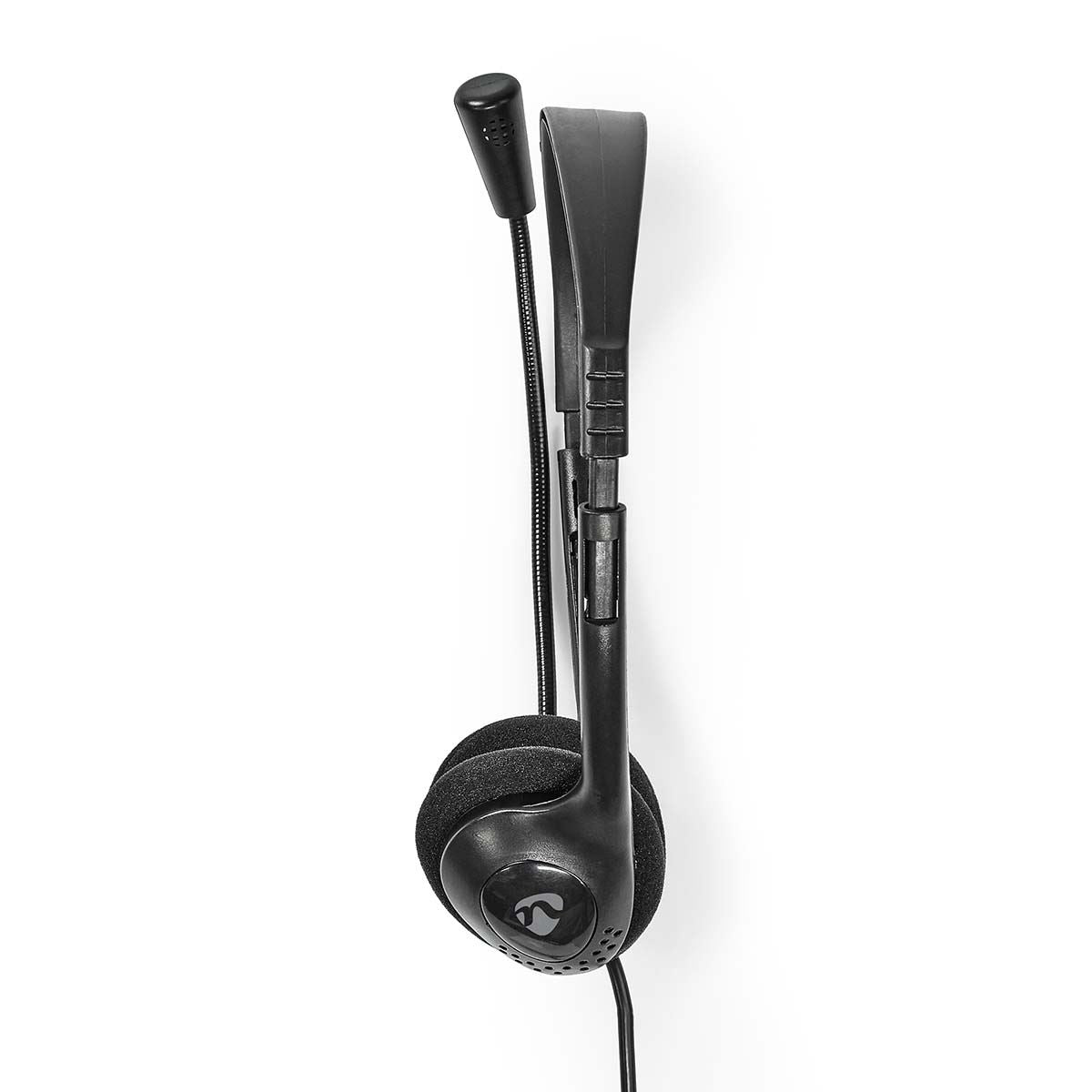 Nedis PC Headset | On-Ear | Stereo | USB Type-A / USB Type-C™ | Fold-Away Microphone | Black
