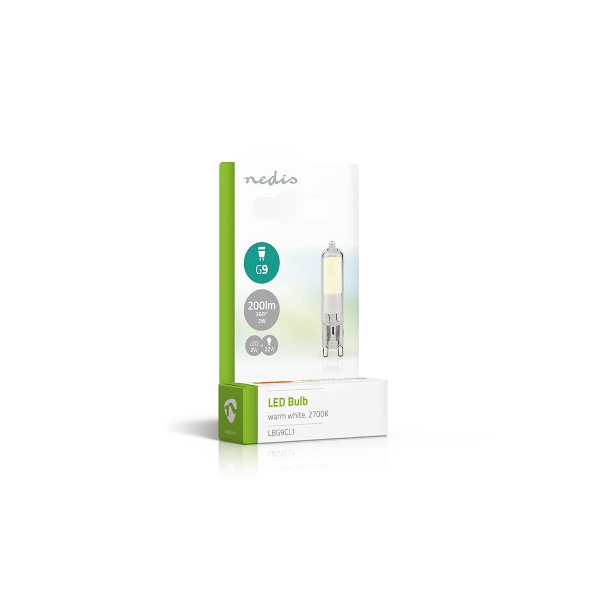 Nedis LED Lamp G9 | 2 W | 200 lm | 2700 K | Warm White | Number of lamps in packaging: 1 pcs