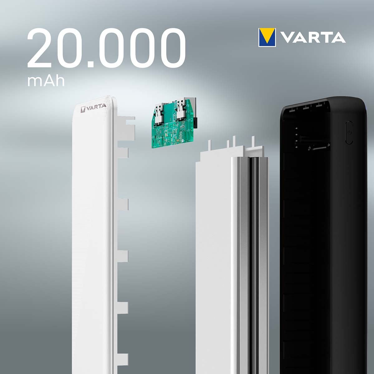 Varta Powerbank Energy | 20000 mAh | Output connection: 2x USB-A / 1x USB-C™