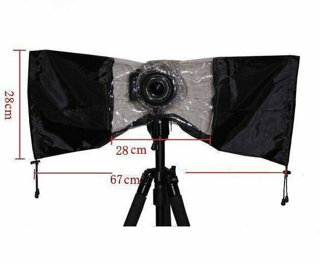 Ex-Pro Rain Cover for DSLR camera's including Lens Protection.