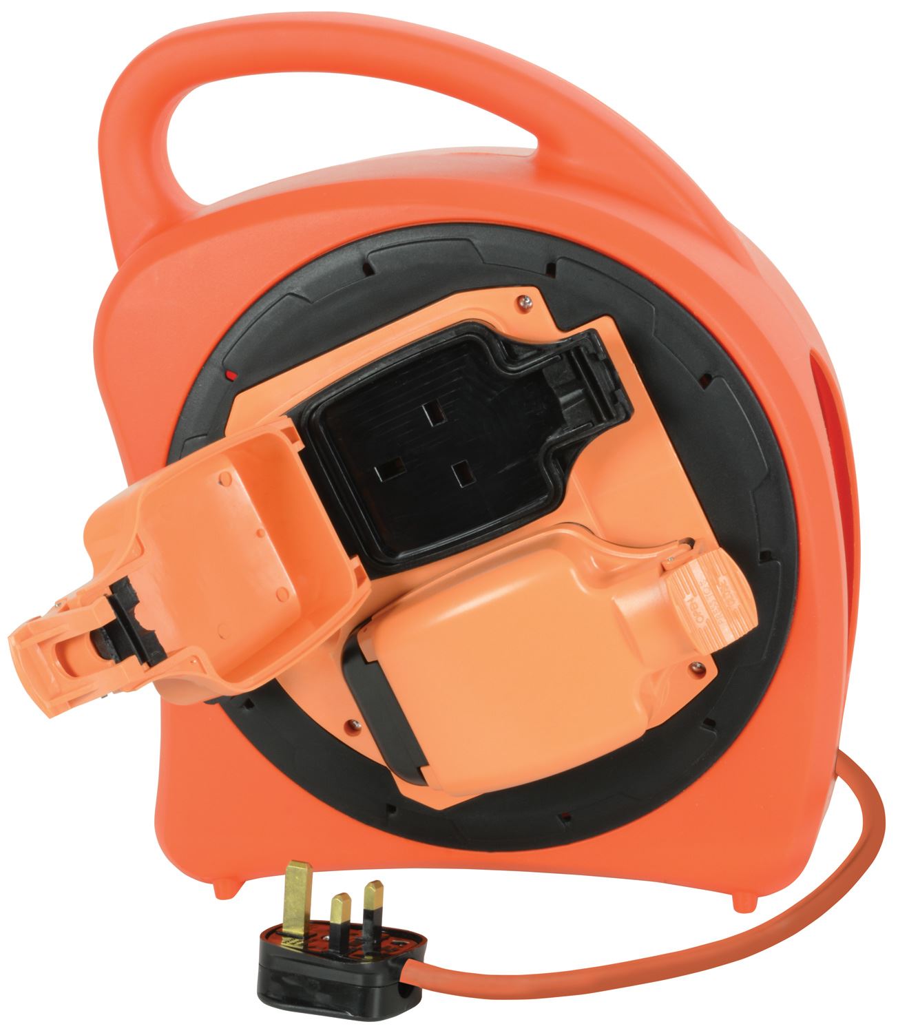 Mercury Weatherproof Mains Outdoor Electrical Extension Lead for Garden and DIY Tools, 13 Amp, IP54, 1 Gang Socket, Reel, 20m