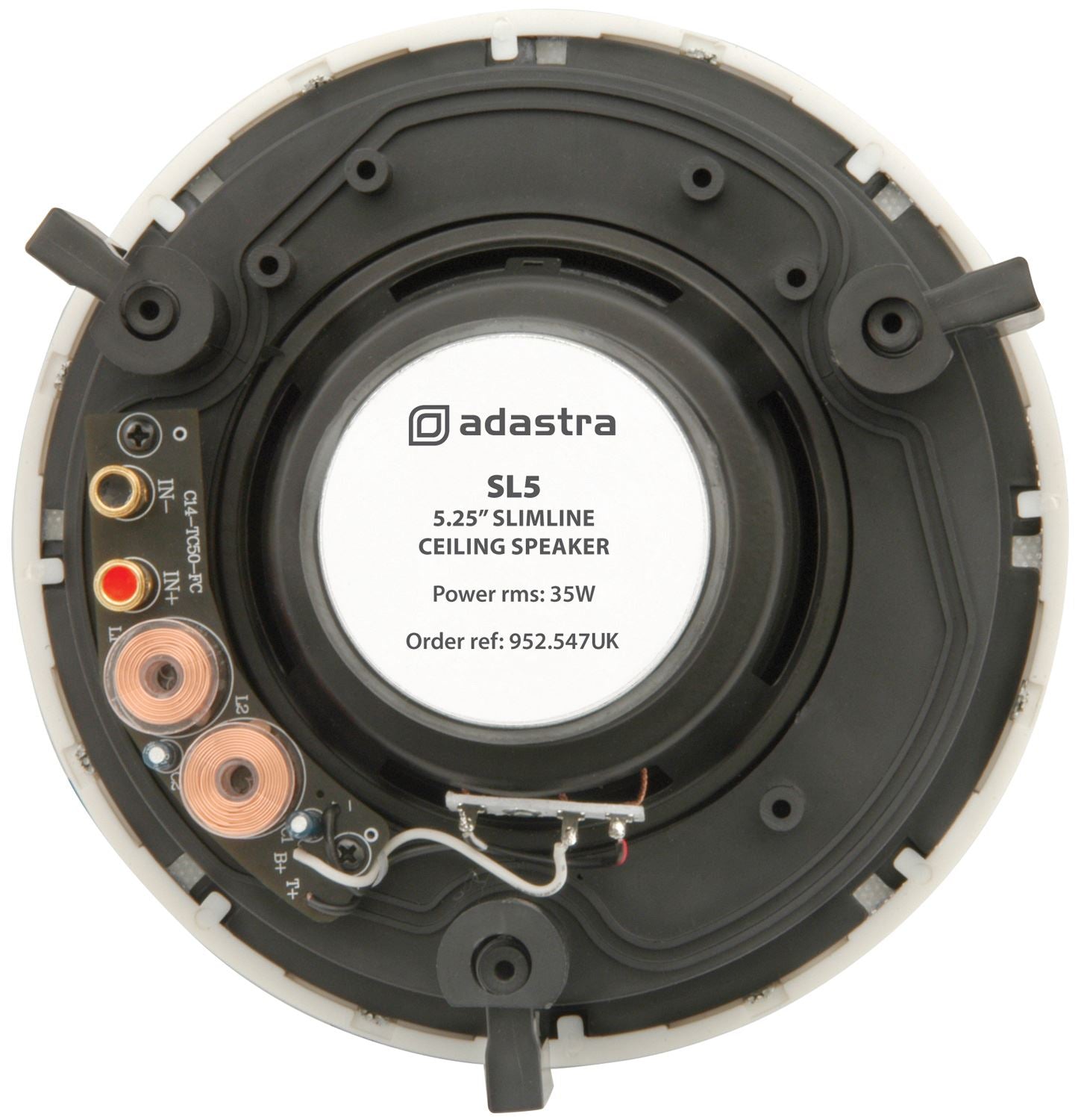 Adastra SL5 Slimline Discreet Ceiling Speakers - 5.25" (Pair) White