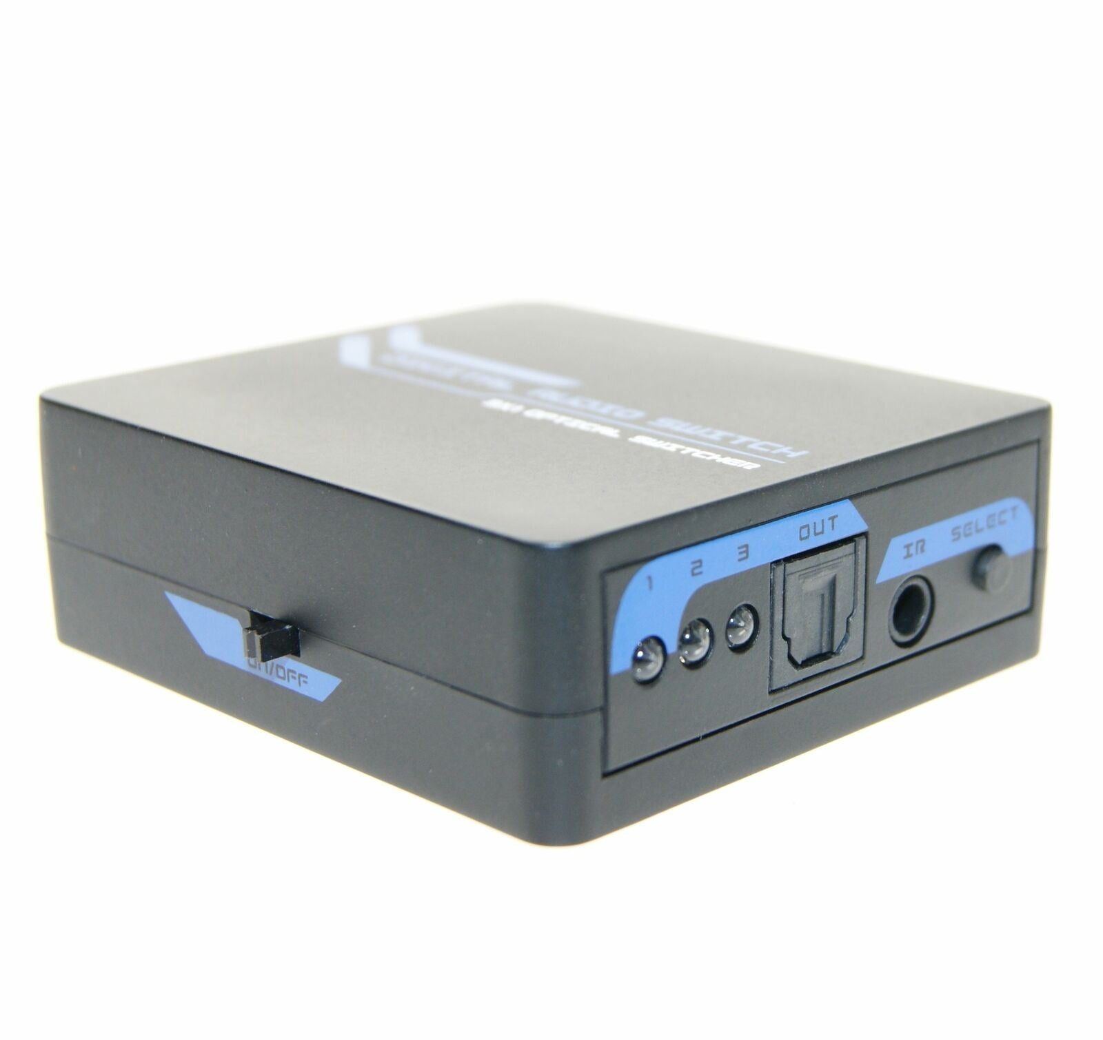 Ex-Pro AV-Pro 3 Way TosLink Digital Optical Audio Switch with Remote