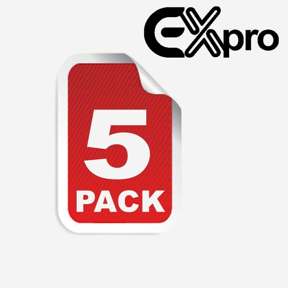 Ex-Pro, x5 Travel Adapter Converts UK Plugs Plug to 2 pin (Round) Converts UK To EU, Europe 2 Pin [WHITE]