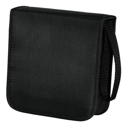 Hama 40 CD DVD Blu-ray Wallet Carry Case Disc Storage Protection Bag Nylon Holder - Black