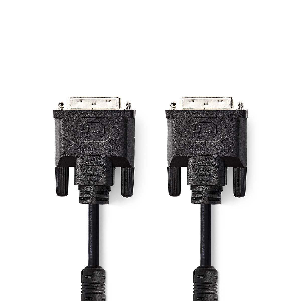 Nedis DVI Cable | DVI-I 24+5-Pin Male | DVI-I 24+5-Pin Male | 2560x1600 | Nickel Plated | 2.00 m | Straight | PVC | Black | Envelope
