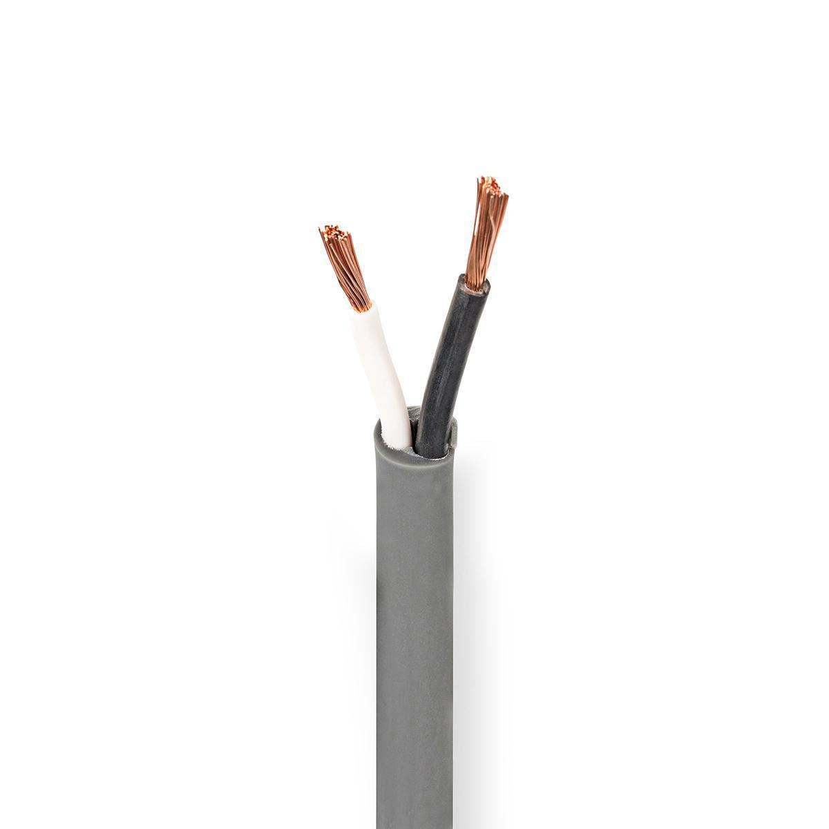 Nedis Speaker Cable | 2 x 2.50 mm² | Full Copper| 100.0 m | Round | PVC | Dark Grey | Reel