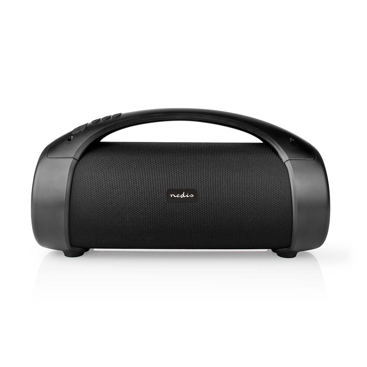 Nedis Bluetooth® Party Boombox | 6 hrs | 2.0 | 150 W | Media playback: AUX / USB | IPX5 | Linkable | Carrying handle | Party lights | Black