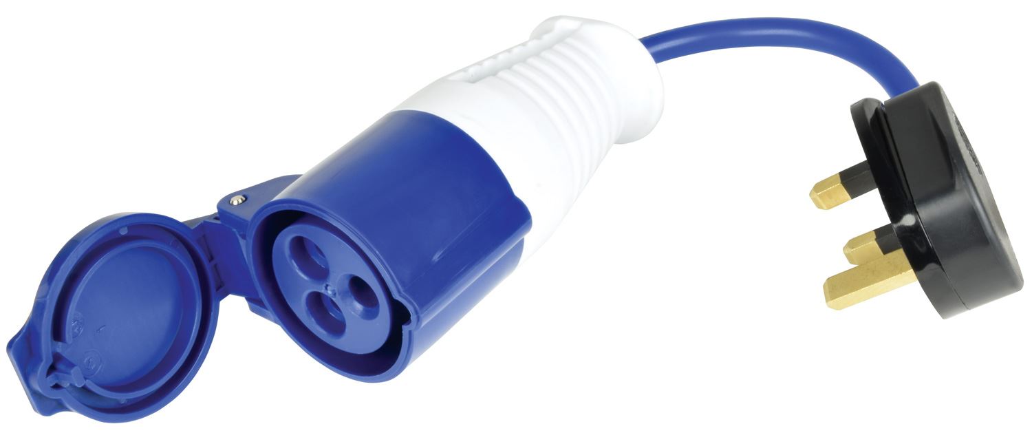 Mercury Caravan Hook Up Adapter 230V UK Mains Conversion Plug Connector Lead Camping