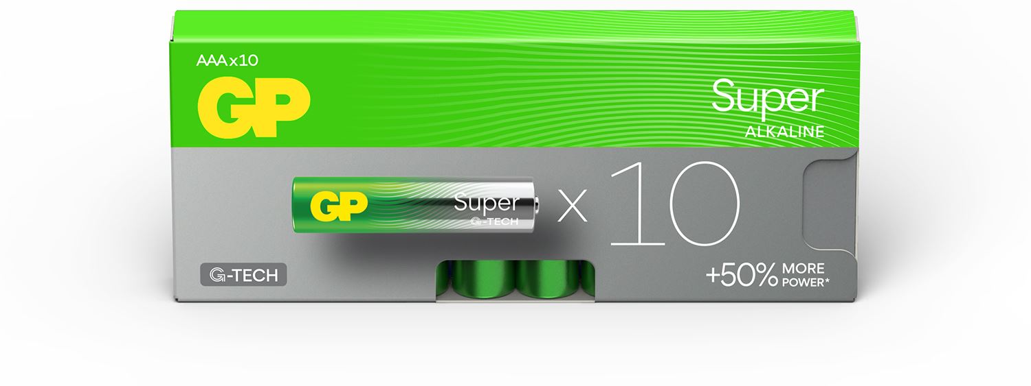 Gp AAA Battery Alkaline Bulk 1.5V - 10 Pack