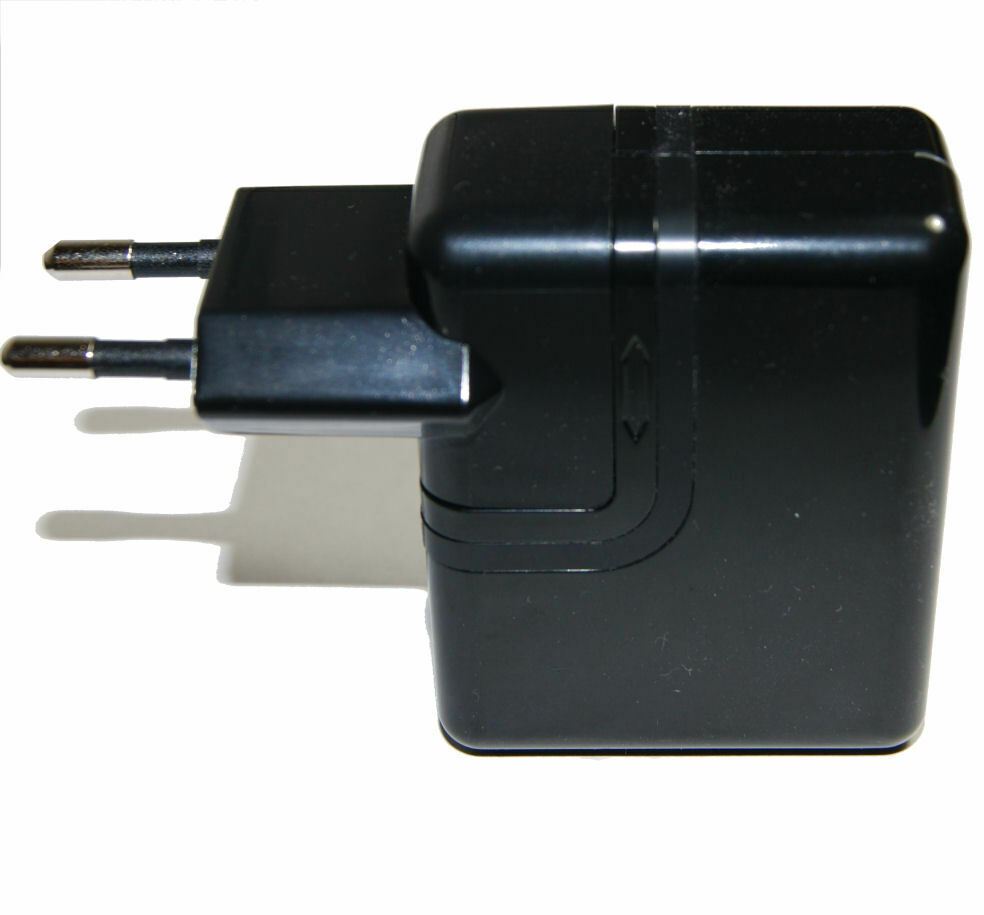 Ex-Pro Travel USB Charger 2.1 A | Number of outputs: 1 | UK USA EU Adapters | 2 x USB-A | Black