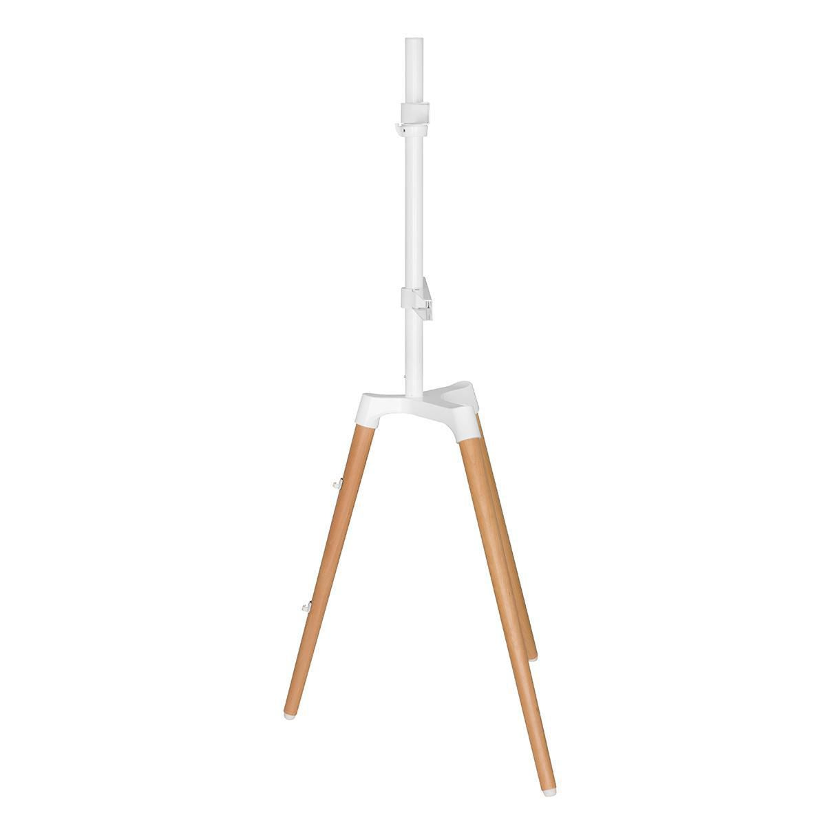 Nedis TV Floor Stand | 50 - 65 " | Maximum supported screen weight: 35 kg | Scandinavian Design | Rotatable | Anti-tip strap | Snap-lock | Aluminium / Steel | White