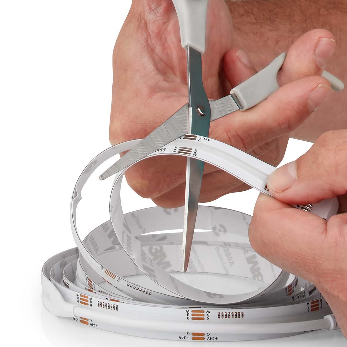 Nedis Smartlife Ultra-Thin 2m COB LED Strip, Warm to Cool White & RGB Colour, Wi-Fi Connected No Hub Required, Adjustable Brightness with Voice Control - Compatible with Google Home & Alexa