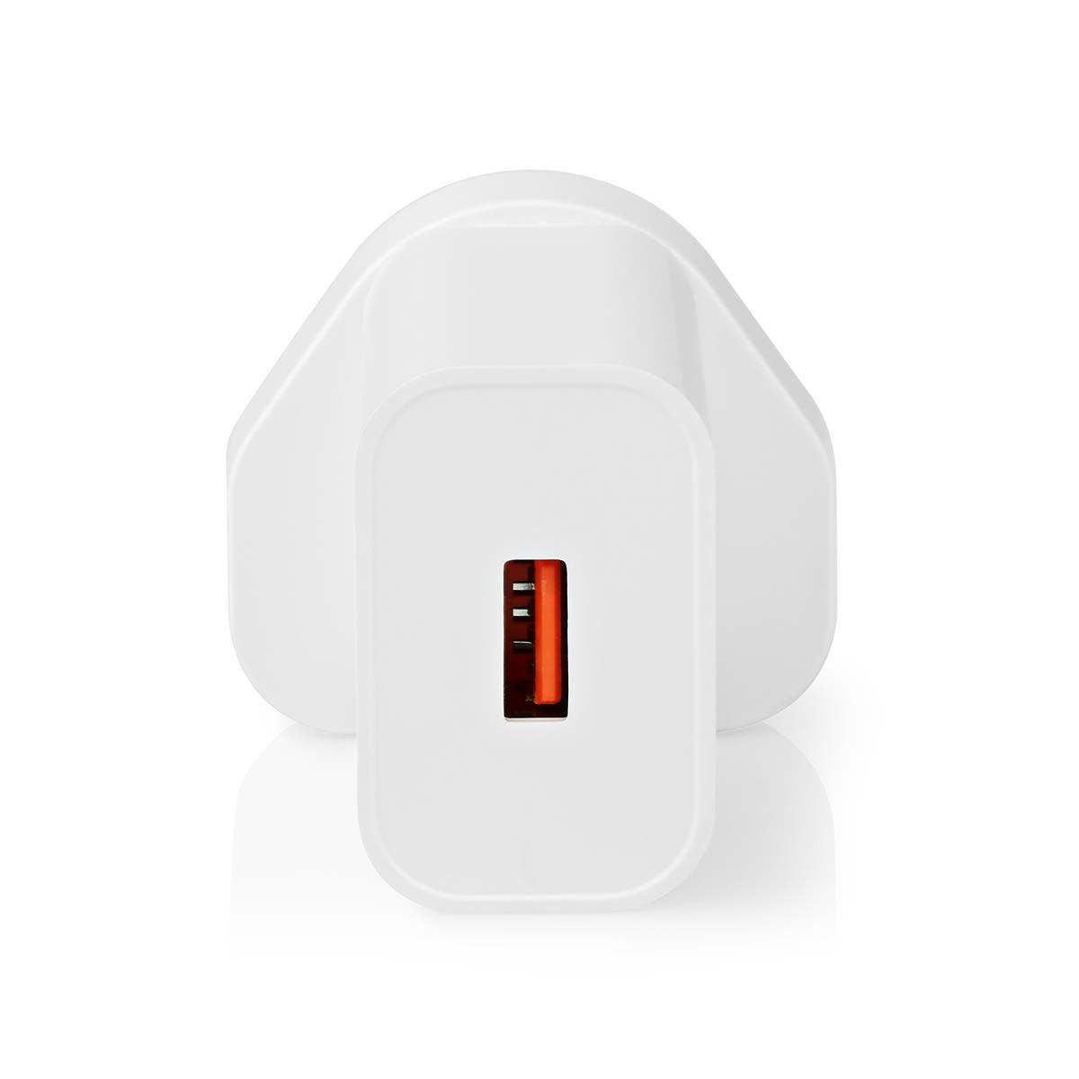 Nedis Wall Charger | 18 W | QC3.0 | Quick charge feature | 3.0 A | Number of outputs: 1 | USB-A | Automatic Voltage Selection | White