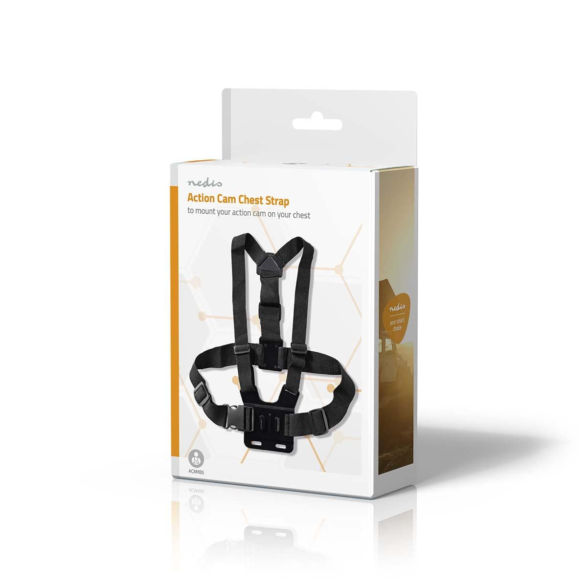 Nedis Action Cam Mount for Chest | Black
