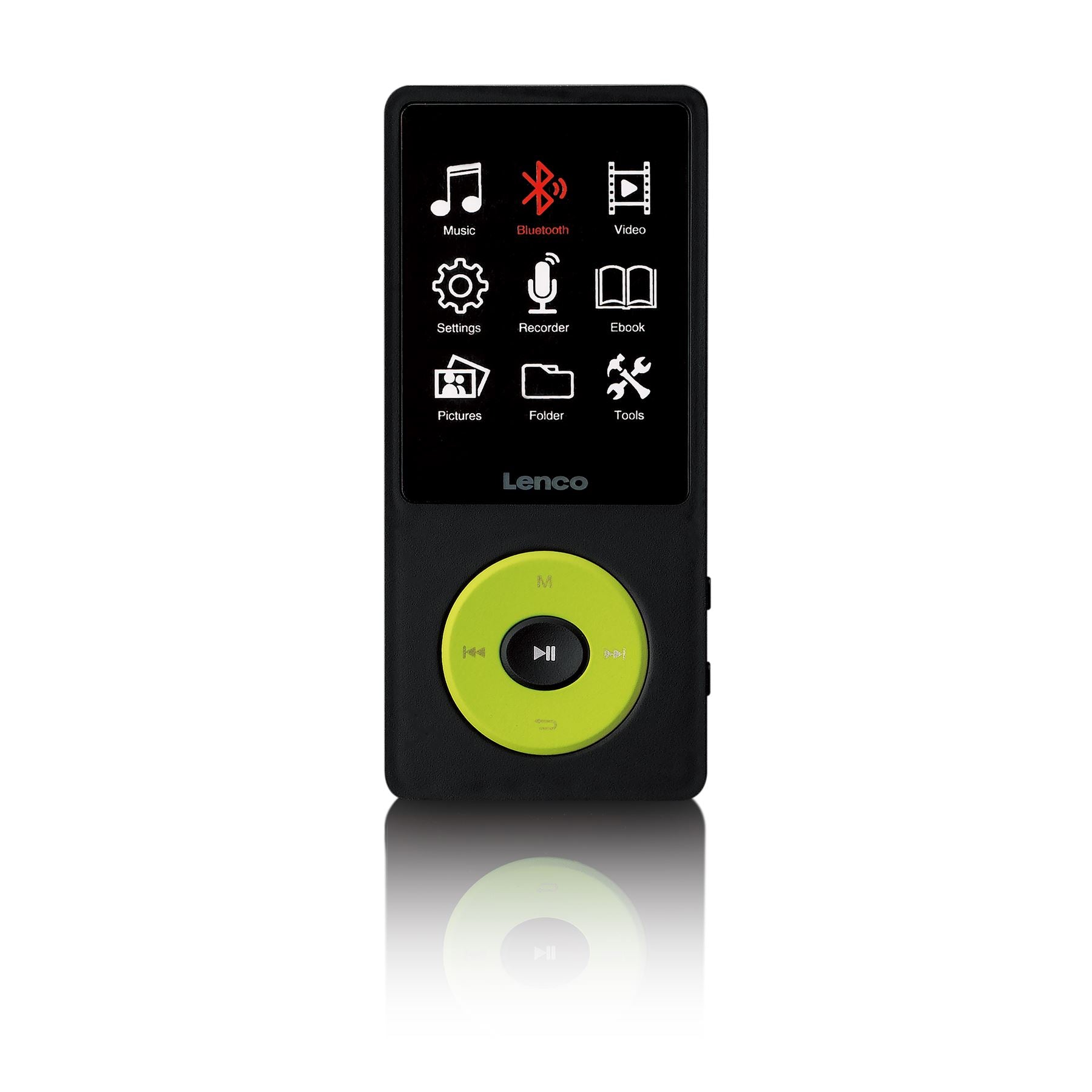 Lenco MP3/MP4 Player | Bluetooth® | 8GB | Micro SD Card Expansion | Green