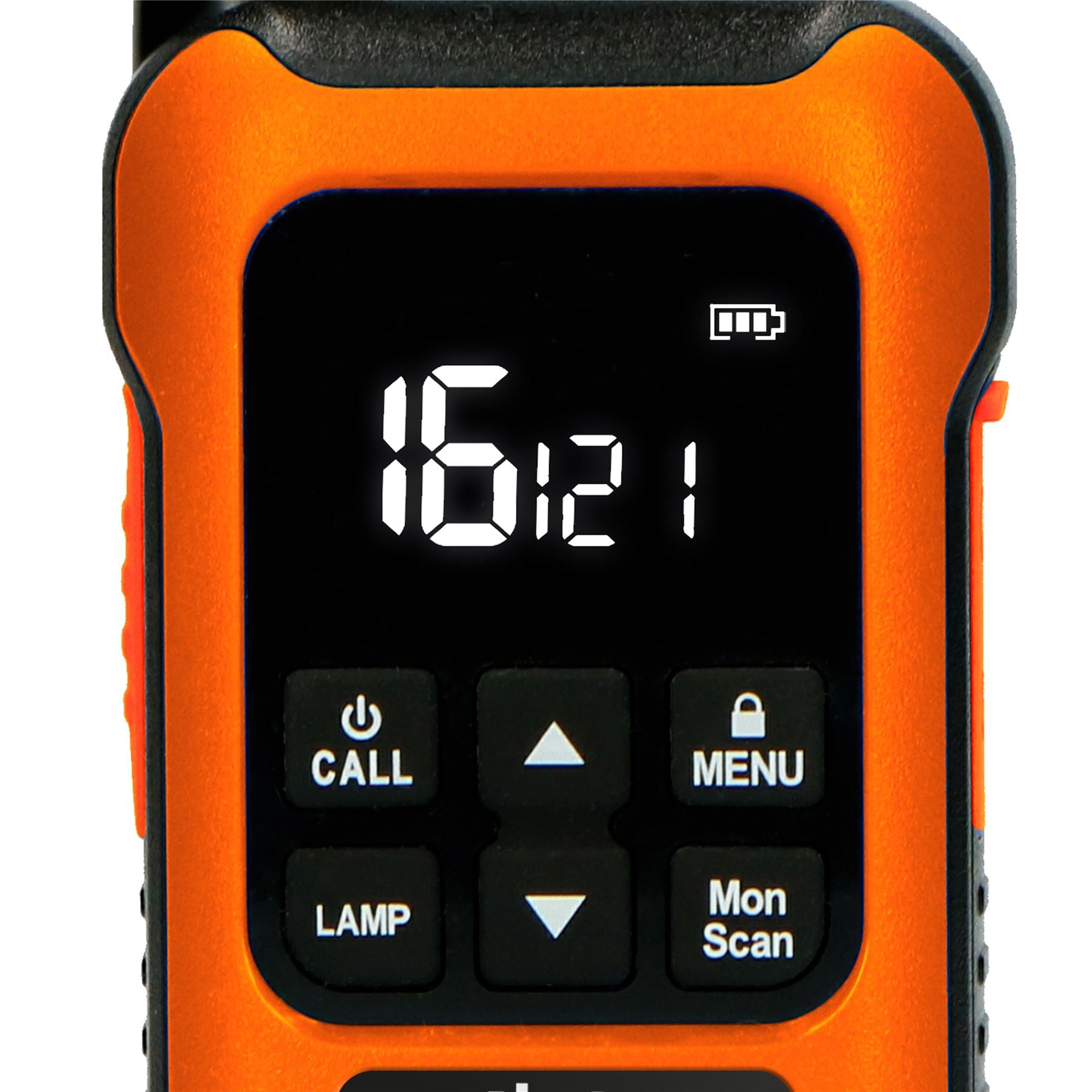 Alecto Walkie-Talkie Set | 2 Handsets | Up to 10 km | Frequency channels: 16 | PTT / VOX | 110 h standby| Charging base included | Headphone output | Orange | FR300OE