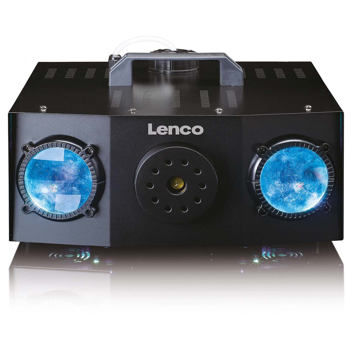 Lenco 2-in-1 Party Machine with Dual-matrix RGB Lighting and Fog Machine