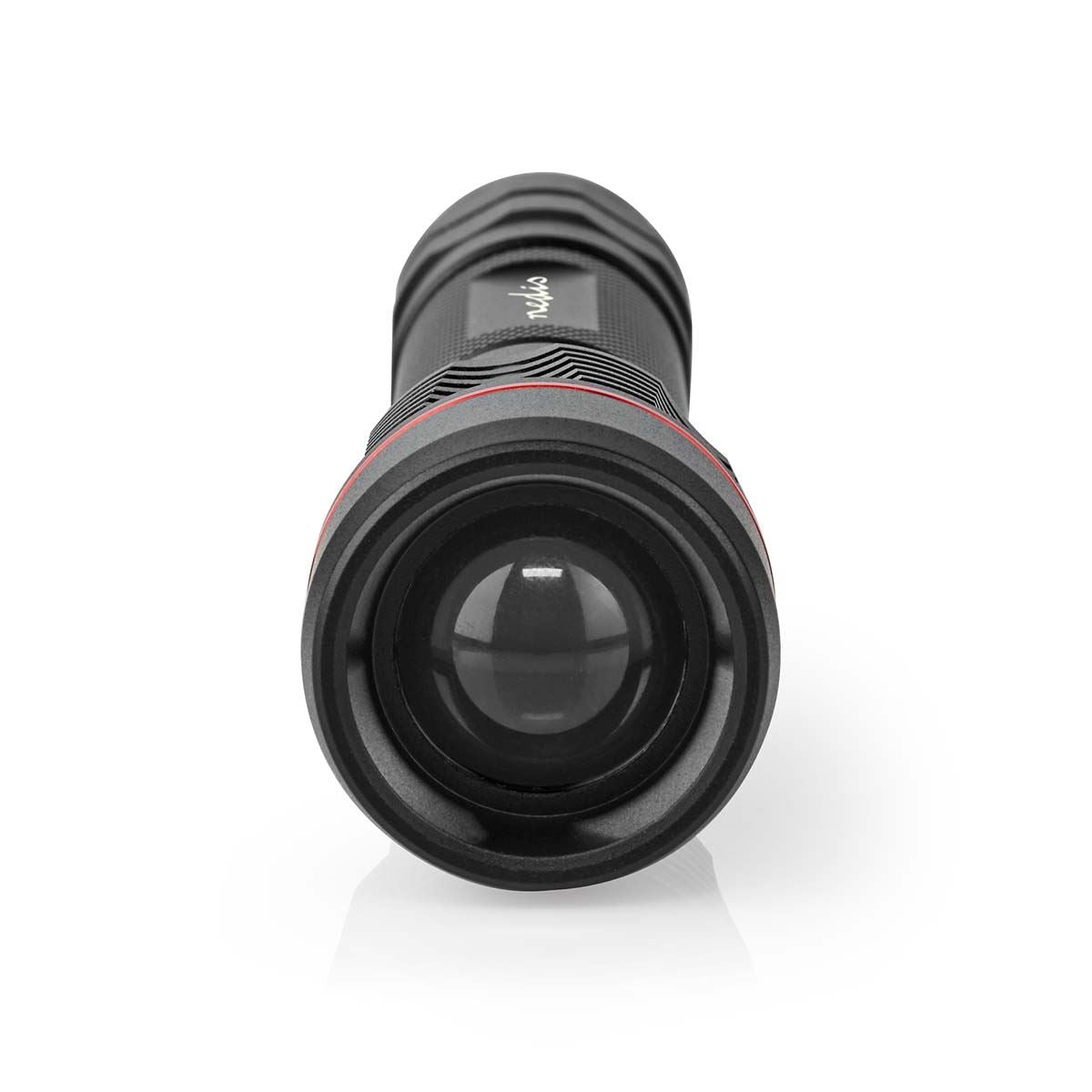 Nedis LED Torch, Rechargeable 1000 Lumen Flashlight with Adjustable Focus Beam, USB-C Charging, IPX7 Water-Resistant, 200m Beam, 2h Runtime