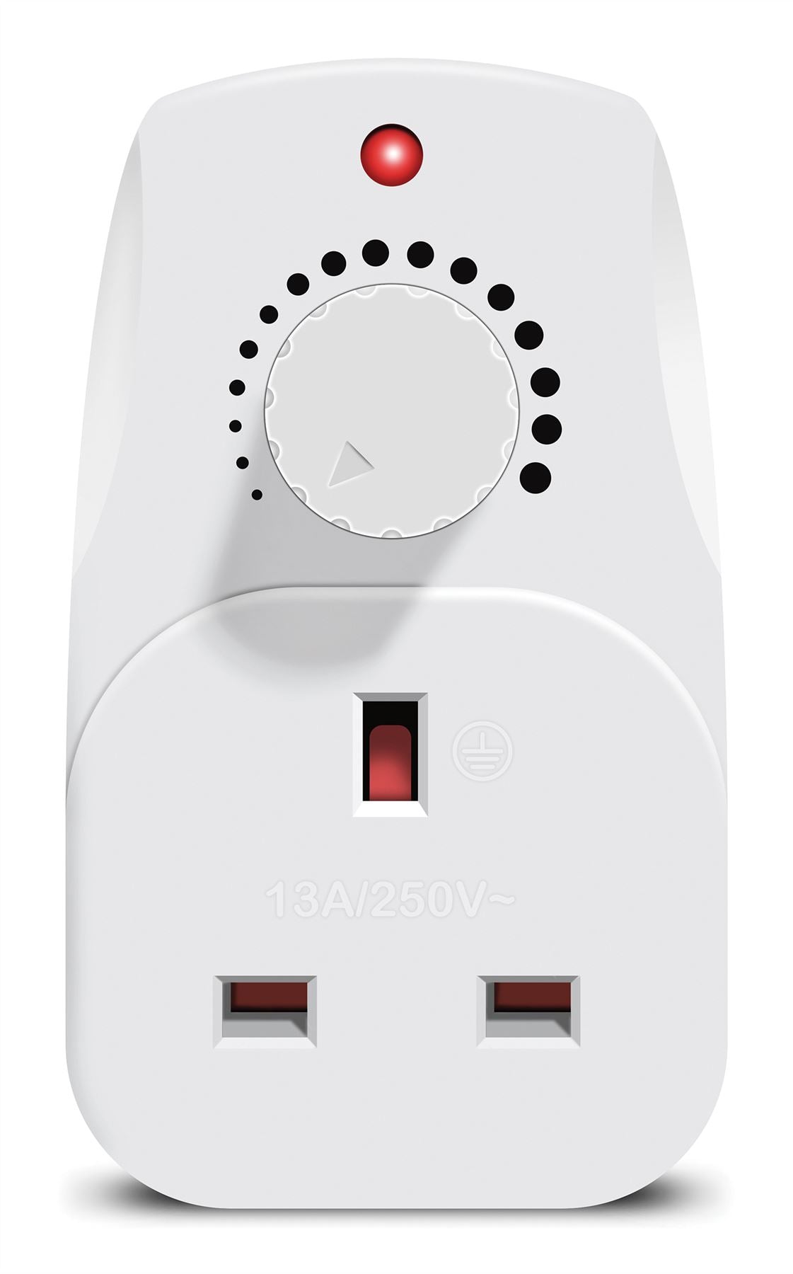 Adjustable Lamp Light Dimmer Switch 13A Wall Plug In Brightness Control