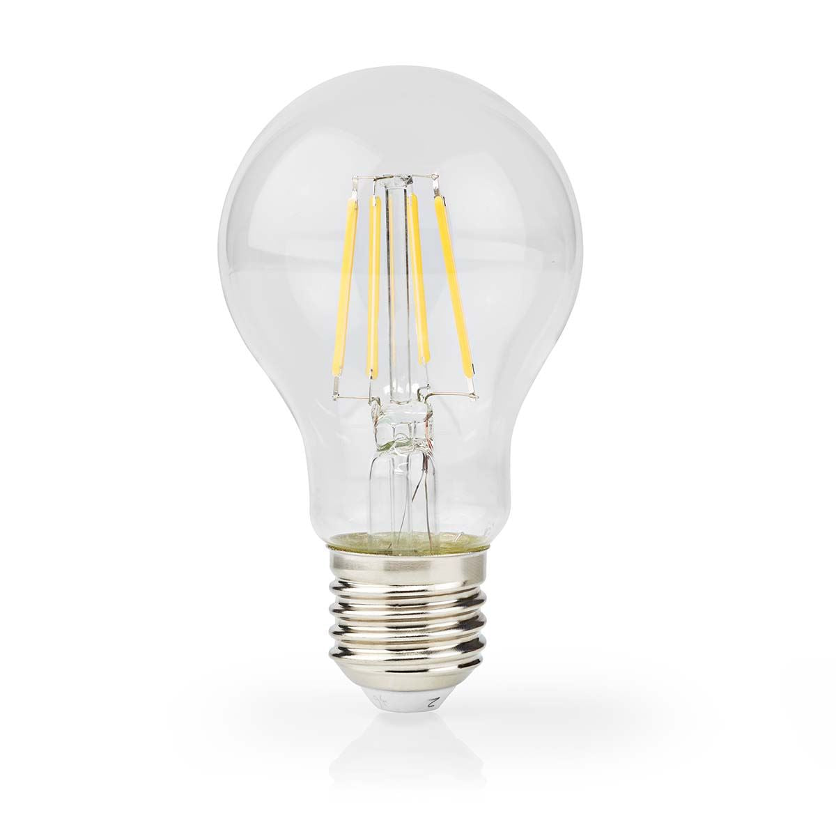 Nedis LED Filament Bulb E27 | A60 | 7 W | 806 lm | 2700 K | Dimmable | Warm White | Retro Style | 3 pcs