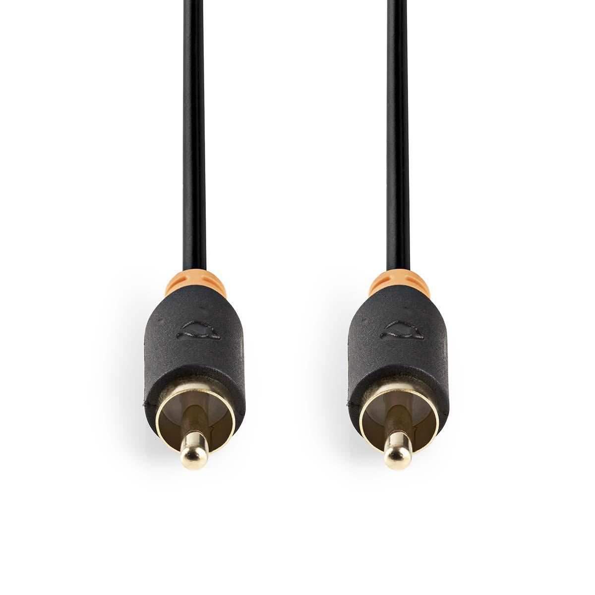 Nedis Digital Audio Cable | RCA Male | RCA Male | Gold Plated | 2.00 m | Round | PVC | Anthracite | Box