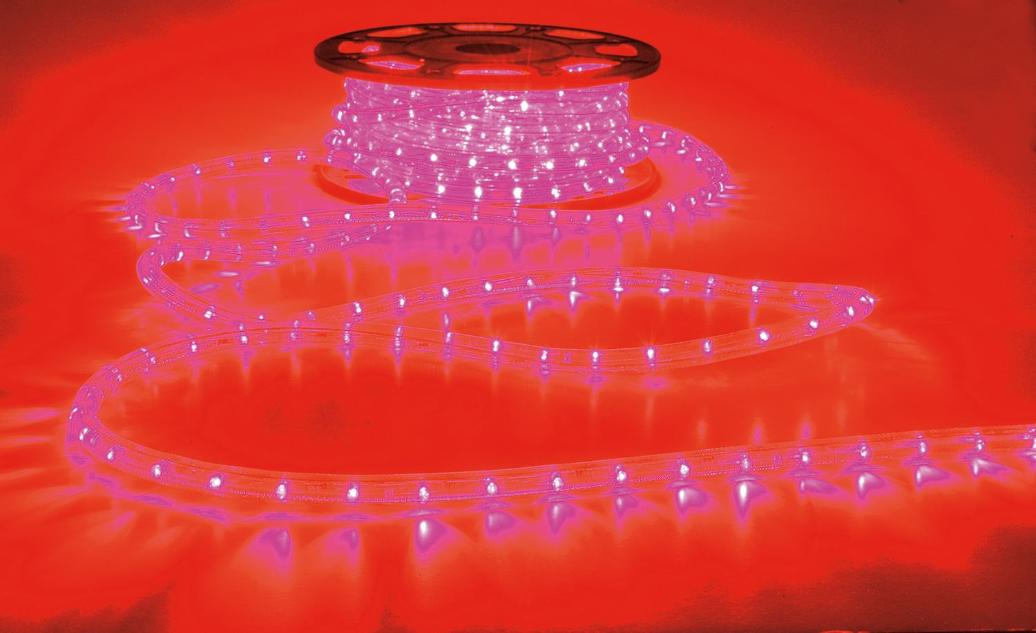 Lyyt 50m LED Super Bright Red Rope Light - Reel