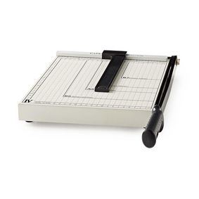 Nedis Paper Cutting Guillotine Machine ideal for Office, Crafting, Photo's etc Max. cutting size: 210 x 297 mm| Metal | Black / White