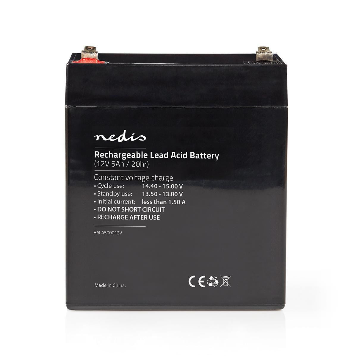 Nedis Battery | Lead-Acid | Rechargeable | 12 V | 5000 mAh